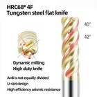 4flutes Carbide End Mill Tungsten Steel Milling Cutter Endmills Cnc Cutting Tool