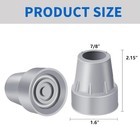Crutch Tips 7 8 Inch Upgrade Heavy Duty Rubber Crutch Accessories Replacement   