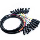 Audio 8 Channel Snake Cable 8 Pairs Male To Female 3 Pin Xlr Balanced Connectors