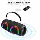 Wireless Bluetooth Speaker  Dual Drivers  Bass Boost  Adjustable Strap  Portable