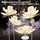 4pcs Gold Led Wedding Butterfly Floor Lamp Creative Butterfly Ceiling Lamp Props