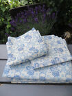 Set Of Two  Vintage  Duvet Covers  And  Two Pillowcases  Blue Flowers Unused Rar