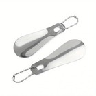 1pc Stainless Steel Shoehorn Portable Metal Shoe Horn Travel Home Shoe Aid