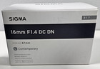 Sigma 16mm F 1 4 Dc Dn Contemporary Lens For Sony E Including Lens Case