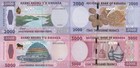 Rwanda 2000 5000 Francs 2024 P 44 45 Unc Set 2 Lot 5 Pcs