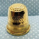 Whistler Blackcomb British Columbia Ski Resort Souvenir Gold Tone Metal Thimble