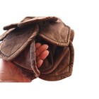 Vintage Brown Velvet Flower Petal Tea Cozy
