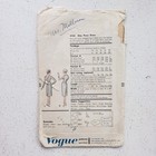 1950s Vintage 36  Bust Vogue 9735 Classic Elegant Cocktail Dress Sewing Pattern 