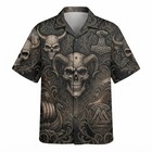 Gothic Skull Halloween Hawaiian Shirt