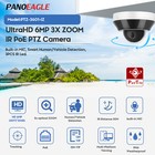 Hikvision Compatible 6mp 3x Zoom Poe Ptz Ir Dome Camera Human vehicle Detection