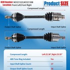 Gsp For Acura Integra Gsr Pair Axles B18c Gs-r Abs Civic Si Del Sol Cv Axle