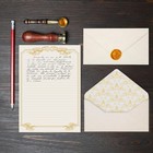 Stationery Set 90 Pcs 60 Vintage Paper Sheets Gold Envelopes For Writing