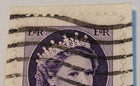 Canada Postage   Queen Elizabeth Ii   Violet 4   Stamp   Used posted   1950   O24