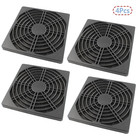 4 Pcs 120mm Black Square Plastic Cooling Fan Filter Cover  Dust Screen For Filte
