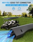 48 Volt 15 Amp Golf Cart Battery Charger 3 Pin Triangle Plug For Ezgo Rxv Txt
