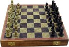 Marble Stone Art Unique India Chess Pieces And Board Games Set 8 X 8 Inches -   