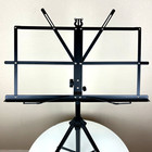 Chromacast Metal Adjustable Folding Collapsible Portable Travel Music Stand