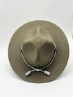 Vintage Stratton Sheriff  Trooper highway Patrol Green Straw 7 1 4    Hat