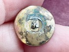 Antique Victorian Button With Garnets   Mother Of Pearl As Is Missing Shank
