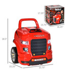 Mechanic Kids Truck Engine Toy Set  Car Service Play Set  Red