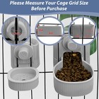 Rabbit Food   Water Dispenser  Large Capacity Gravity Guinea Pig Feeder And W   