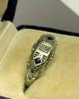 Art Deco Style 2 40ct Lab-created Diamond Woman s Wedding Ring 14k White Gold Fn