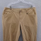 Ralph Lauren Womens Slim Leg Chino Pants 16 Brown Equestrian Mid Rise Lrl  