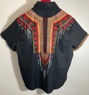 African Dashiki Short Sleeve Button-up Shirt