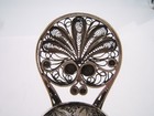 Antique Miniature 800 Silver Chair Filigree
