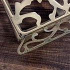 Vintage Ornate Brass Book Stand Bible Cookbook Holder Adjustable Folding Easel