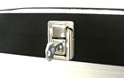1 Key Lock Locking Glass Top Lid Black 36 Ring Display Portable Storage Box Case