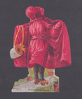 Victorian Trade Card Mclaughlin s Xxxx Coffee Paper Doll Girl Roller Skates Cape