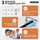 Horow 56-60 x72  Semi-frameless Shower Door  Double Sliding 1 4  Tempered Glass