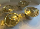 Lot Of Four Vintage Bia Cordon Bleu 12 Oz French Souffl   Dishes Heart Handles