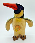 Vintage Steiff Peggy Penguin 1950s 8  Mohair Leatherette Swivel Head Squeaks Tag