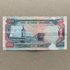          Rare Kenya 500 Shillings Banknote 1992 Vf  Currency Paper Money Scarce