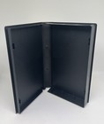 100 Black Vhs Video Library Case W full Sleeve For Artwork  No Hub  Psv10