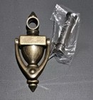 Door Knocker With A Peep Hole Door Viewer 4    Antique Brass Tone - New   