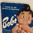 Vintage Bob   s Big Boy Die Cut Menu Glendale   Burbank Restaurant Ephemera