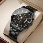 Waterproof Men Watch Stainless Steel Quartz Luminous Classic Business Wristwatch