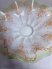 Large Victorian Brides Basket Footed Stand Spangle Glass New Amsterdam Quad Xx