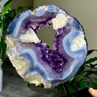 2 3lb Natural Amethyst Geode Quartz Cluster Crystal Specimen Healing