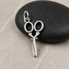 Silver Antique Style Scissors Charm - Vintage Scissor Pendant - Sewing Jewelry