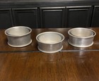 Set Of 3 Antique Unbranded Aluminum Collapsible Metal Travel Cups