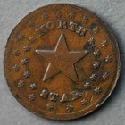 1863 250 437a Patriotic Civil War Token  north Star 