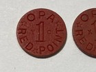 2 Red Opa Tokens- Scarce - Yc   Xc Semi-rare Ww2 Free Shipping