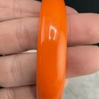 Vintage Bracelet Clip On Earrings Set Orange Acrylic Mcm 8 5   