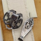 Vtg Webster Co  Sterling Silver Money Clip Art Nouveau Napkin Lot 2 Monogram