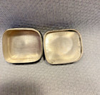 Antique Chinese Export Filigree Yellow Enamel Metal Box Customs Label