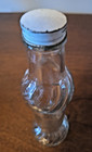 Vintage Clear Glass Bottle With Lid